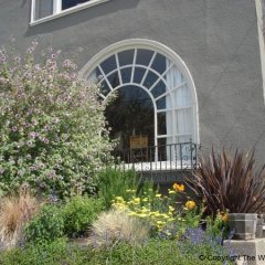 Sunny Slope Ave, Oakland - round top stationary sash