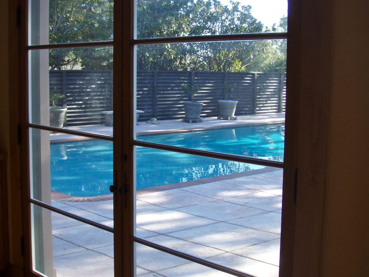 Piedmont pool house doors